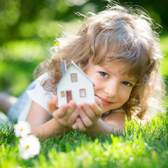 Ecology house in hands