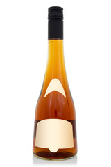 Glass brandy bottle