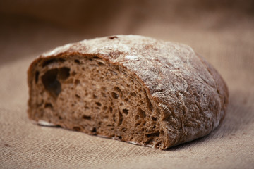 Slice of brown bread