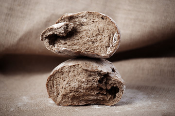 Slices of brown bread