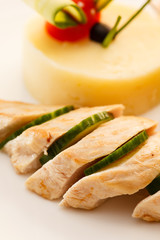 chicken with mashed potatoes for kids menu