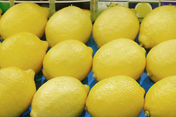 Background with the image of lemons