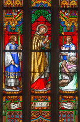 Bratislava -  Saint Charles Borromeo - windowpane in cathedral