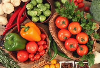 vegetarian table