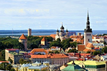 View over the Old Town of Tallinn, Estonia
