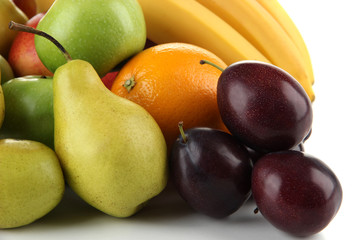 Composition of different fruits close up