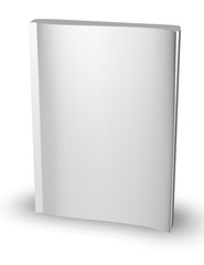 3d empty paper magazine, diary template standing