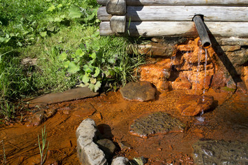 Mineral water spring