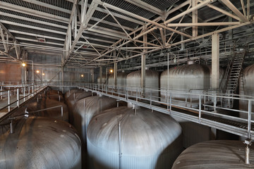 Fermentation department brewery, interior