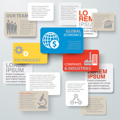 vector infographic blocks template