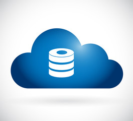 cloud computing server concept illustration