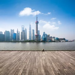 Deurstickers shanghai skyline in daytime © chungking