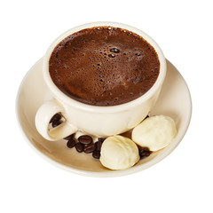coffee with chocolates