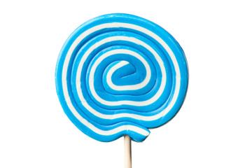 blue lollipop candy