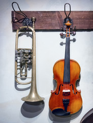violin and trumpet