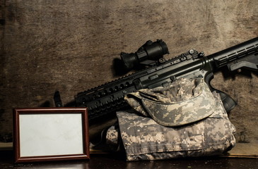 abstraction of Military officials.