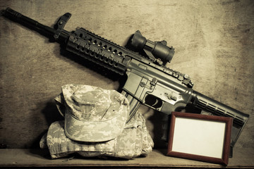 abstraction of Military officials.