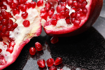 Pomegranate Closeup