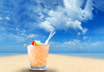 cocktail on the beach