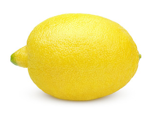 Fresh lemon isolated on white with clipping path