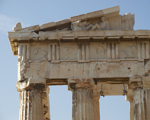Parthenon detail, Acropolis of Athens, Greece