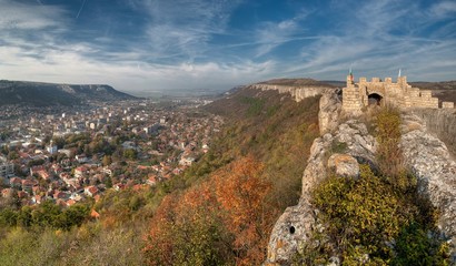 Fototapeta na wymiar The medieval fortress Ovech in Bulgaria