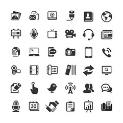 Web icons for business, finance and communication