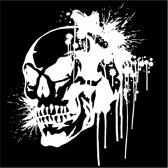 頭蓋骨とペイント