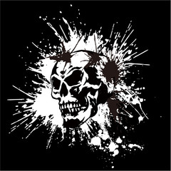 頭蓋骨とペイント