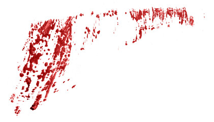 Watercolor stains that look like blood