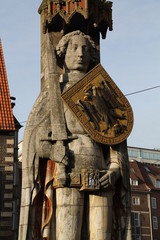 Die Roland Statue in Bremen