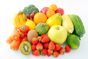 新鮮な野菜と果物