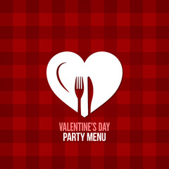 valentines day menu food drink design background