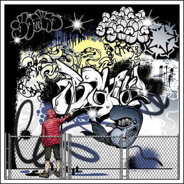 graffiti street art painting