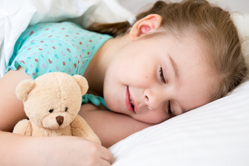kid girl sleeping