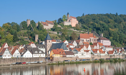 Obraz premium Hirschhorn am Neckar,genannt Perle des Neckartales