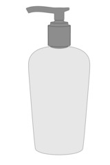 cartoon image of liquid soap
