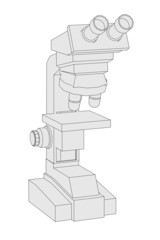 cartoon image of microscope tool