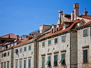 Fototapeta na wymiar Old houses in Dubrovnik