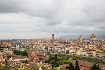 Fototapeta na wymiar Clouds Over Florence