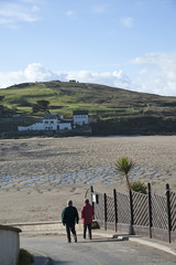 Low Tide at Bigbury on Sea Devon Looking towards Burgh Island