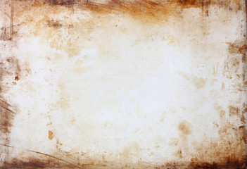 grunge background with stained frame.  