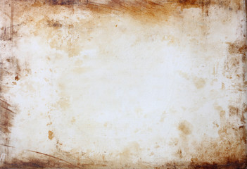 grunge background with stained frame.  