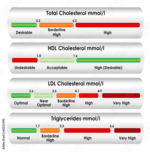 Cholesterol Levels Normal Range Chart Mmol L