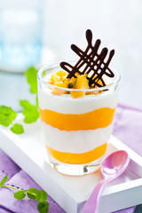 Cremiges Mango-Dessert