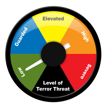 Illustration Showing Level Of Terror Threat - Low