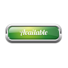 Available Rounded Rectangle Button Vector Icon