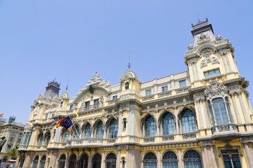 Fototapeta na wymiar Building of Custom in Barcelona, Spain