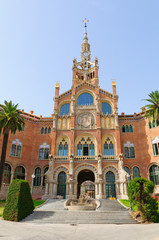 Fototapeta na wymiar Hospital de Sant Pau in Barcelona, Spain