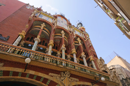 Palau de la M&uacute;sica Catalana in Barcelona, Spain
